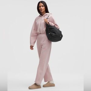 NWT Lululemon Loungeful Relaxed Full-Zip Crop Hoodie S Mink Berry (price is firm